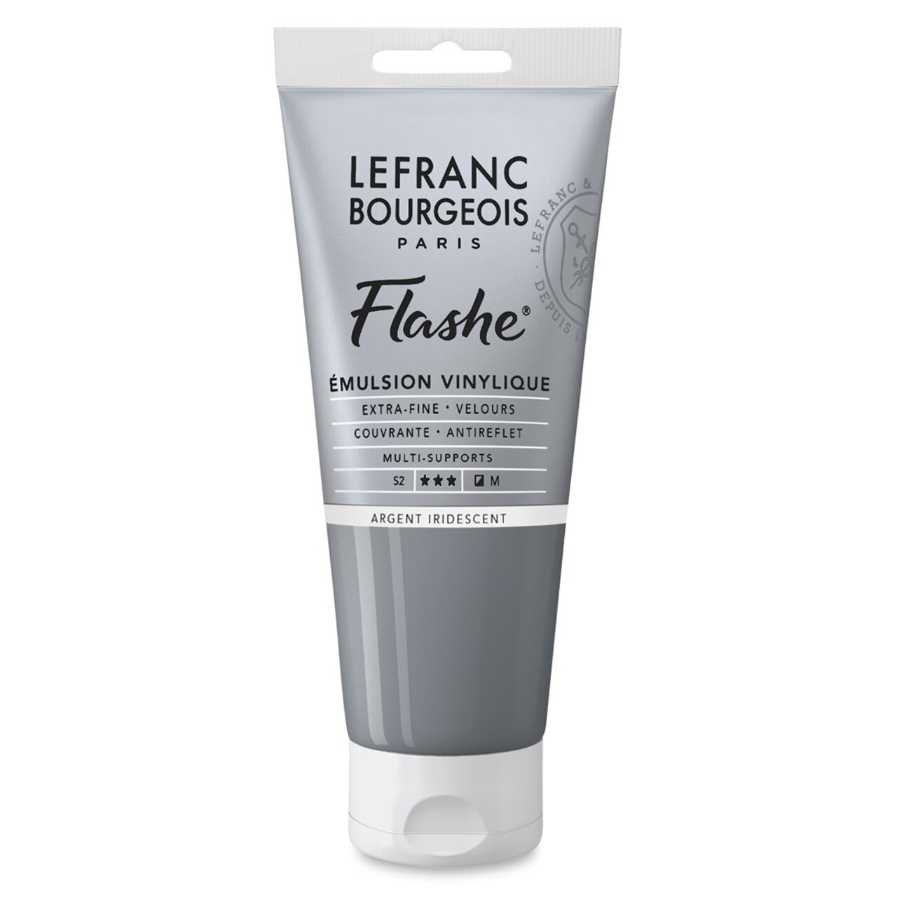 Lefranc & Bourgeois Flashe Vinyl Paint - Iridescent Silver, 80 ml